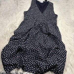 Vintage 90's RJ Stevens Women's 18 Floral Pinafore Midi Dress Dark Cottagecore